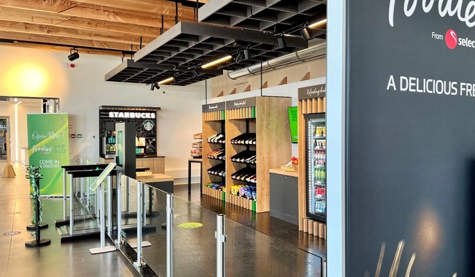 Loja automatizada com tela sens&iacute;vel ao toque