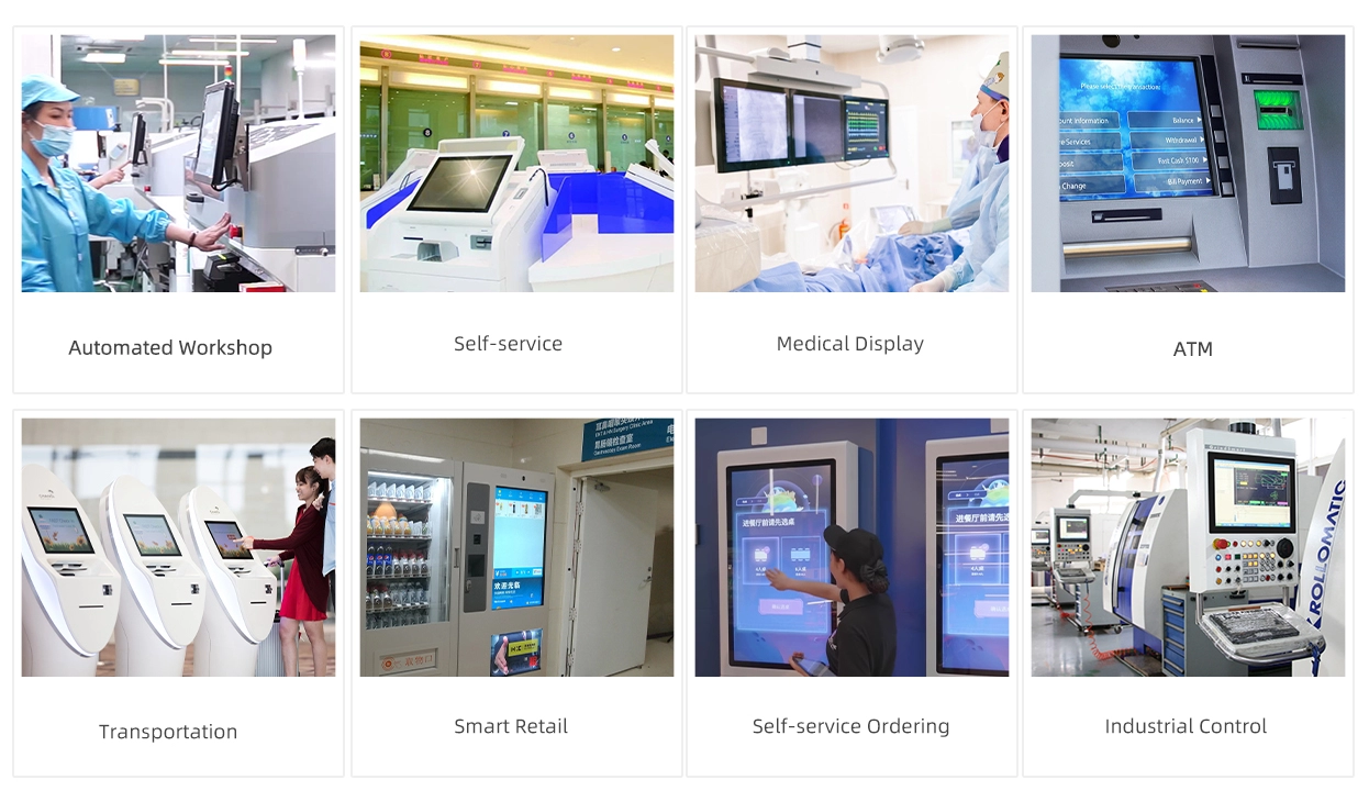 PC com tela sens&iacute;vel ao toque e estrutura aberta de 7 a 55 polegadas (S&eacute;rie 2C)