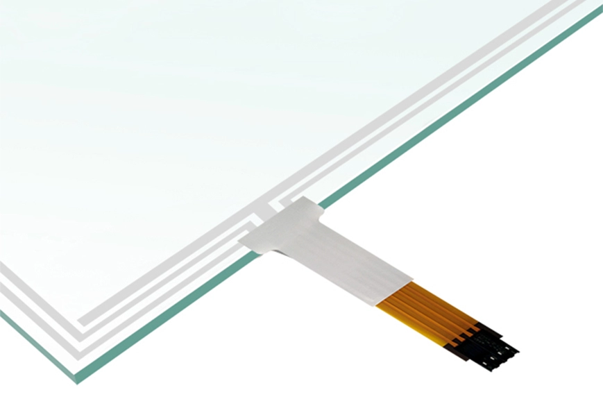 Tela sens&iacute;vel ao toque resistiva de 10,4 a 22 polegadas (4 fios)