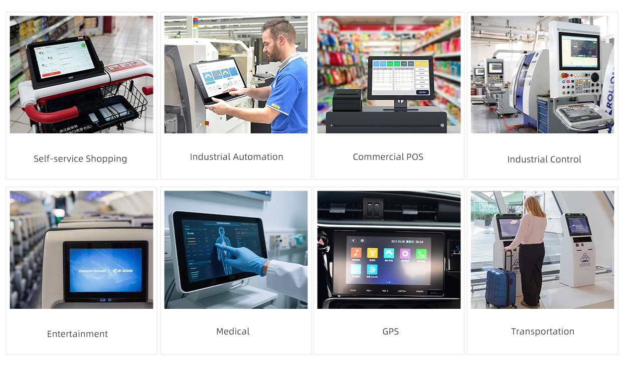Tela sensível ao toque capacitiva de 3,5 a 13,3 polegadas