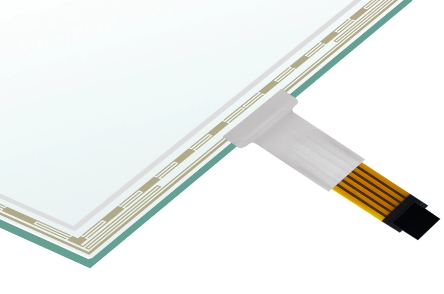 Tela sens&iacute;vel ao toque resistiva de 7 a 22 polegadas (5 fios)