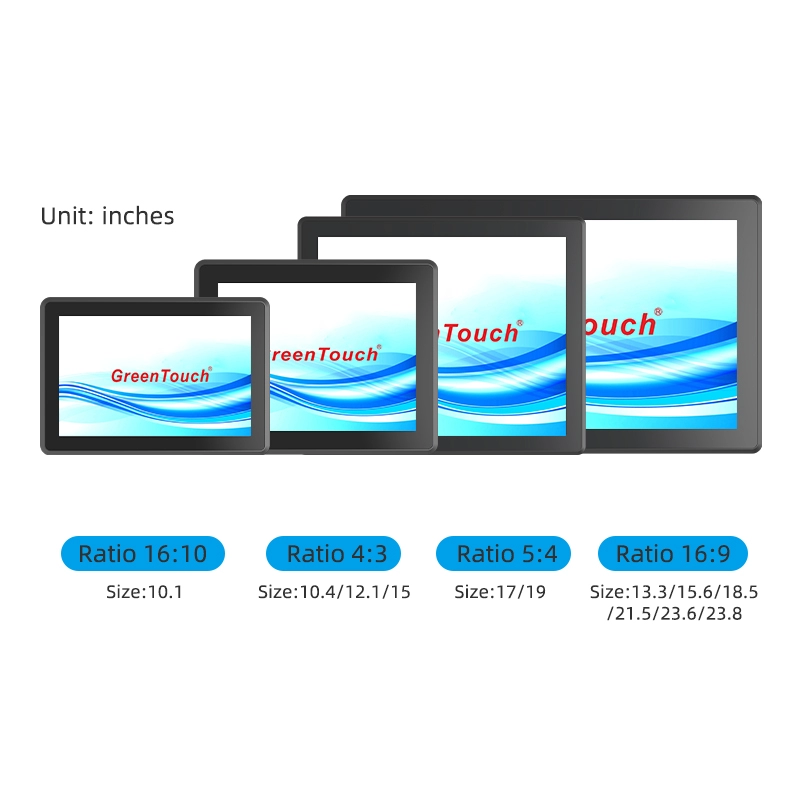 Monitor de painel com tela sens&iacute;vel ao toque de 10,1 a 23,8 polegadas (s&eacute;rie 3D)