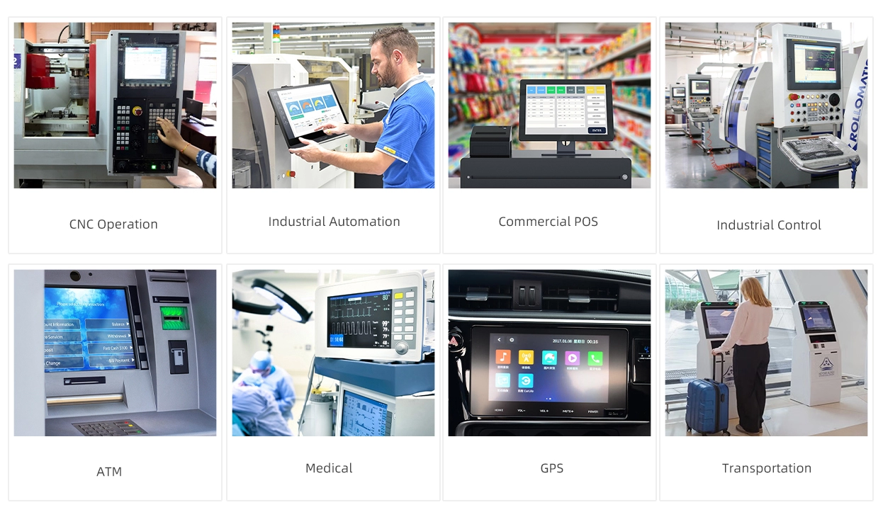 Tela sens&iacute;vel ao toque resistiva de 10,4 a 22 polegadas (4 fios)