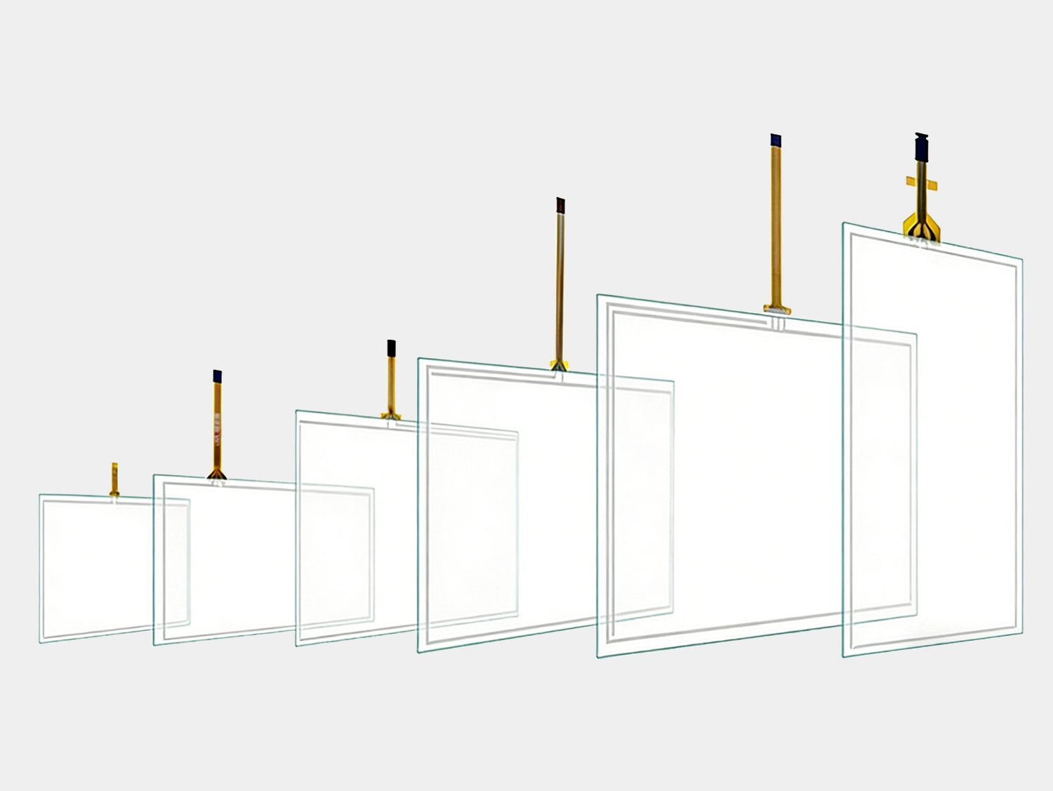 Vis&atilde;o geral da tela sens&iacute;vel ao toque de 4 fios de tamanho pequeno 