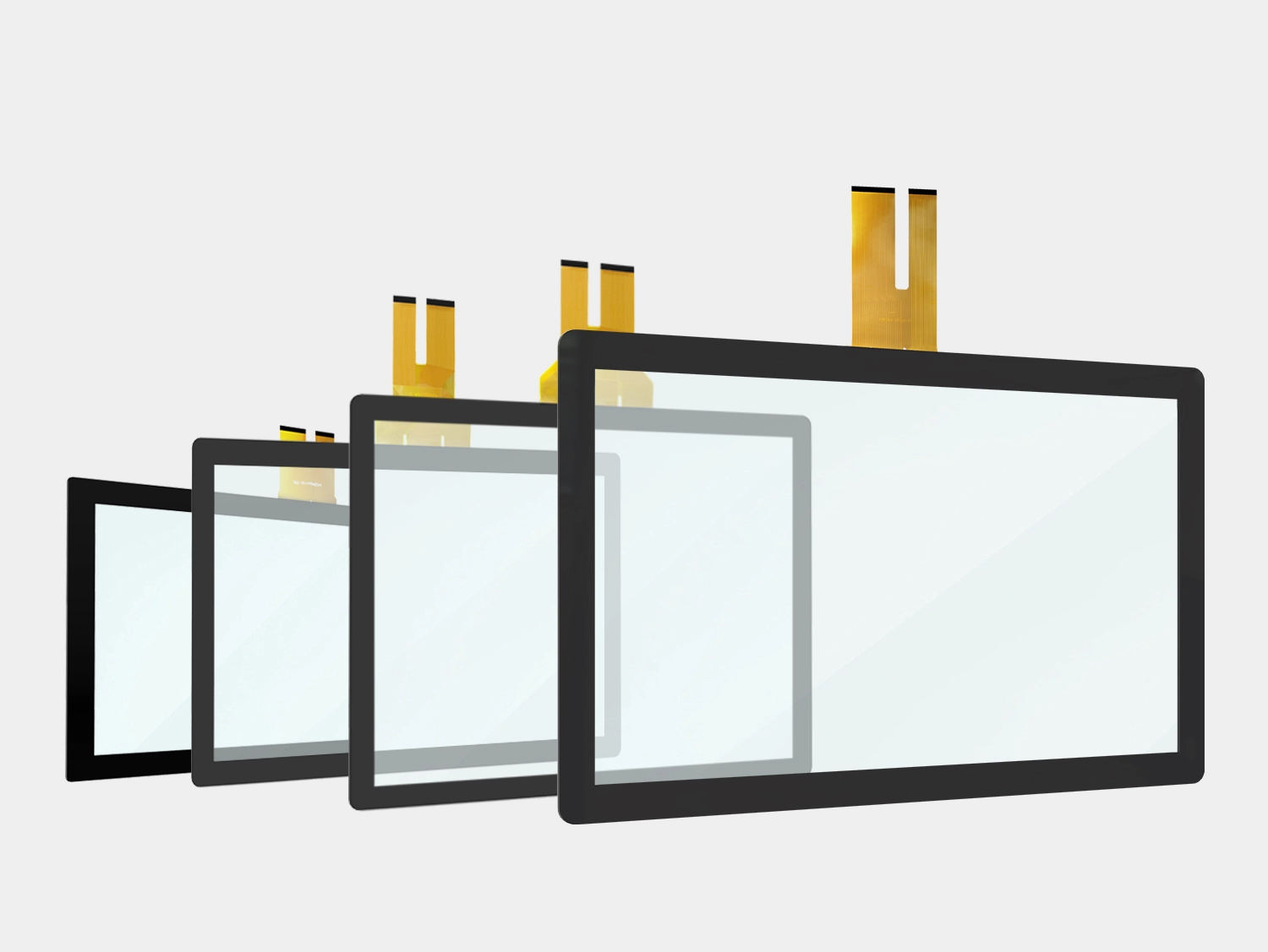 Vis&atilde;o geral da tela sens&iacute;vel ao toque capacitiva 