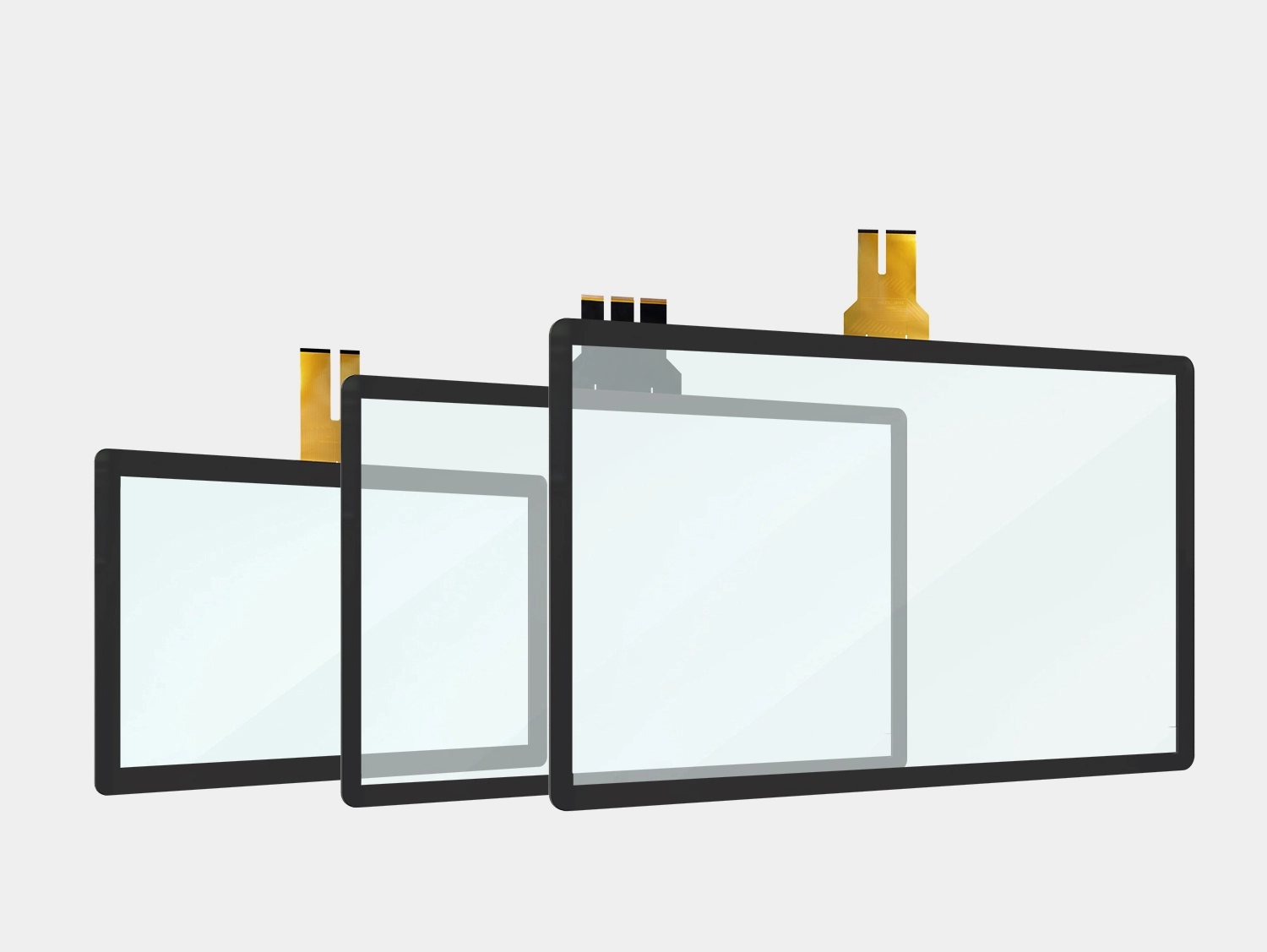 Vis&atilde;o geral da tela sens&iacute;vel ao toque capacitiva 