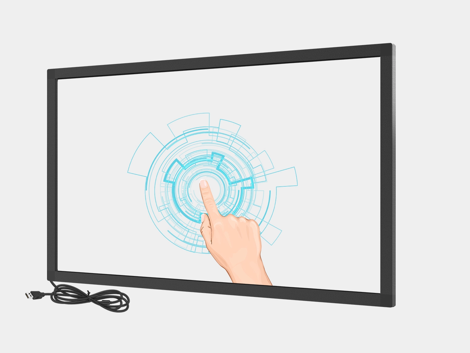 Vis&atilde;o geral da moldura sens&iacute;vel ao toque infravermelha TF 
