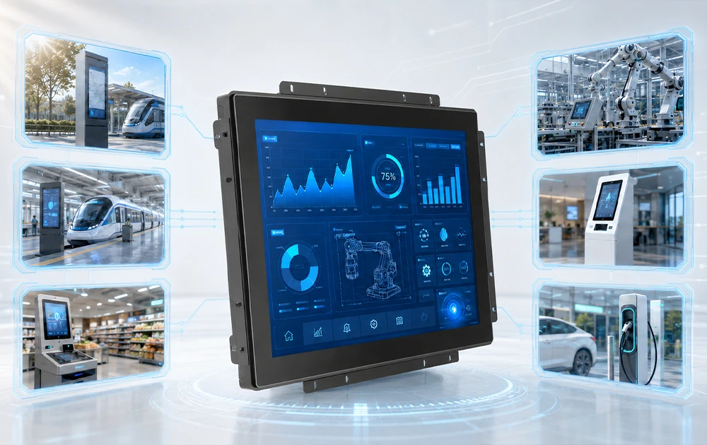 Monitor de toque de alto brilho GreenTouch de 15 polegadas oferece intera&ccedil;&atilde;o confi&aacute;vel para aplica&ccedil;&otilde;es industriais e externas