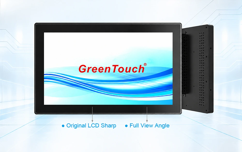 Monitor de toque de estrutura aberta de 15,6 polegadas: GreenTouch em qualidade de LCD industrial, personaliza&ccedil;&atilde;o, montagem e conformidade de OEM